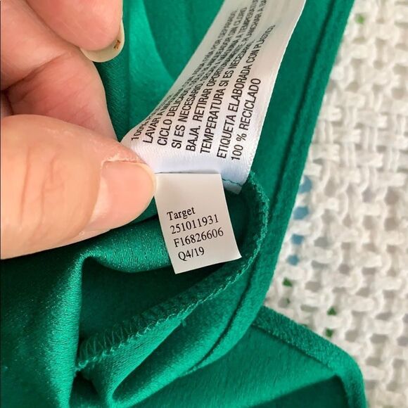 NWT Cushnie for Target green asymmetrical dress - Picture 12 of 12